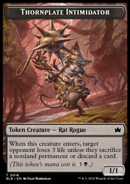 Thornplate Intimidator Token (Black 1/1)